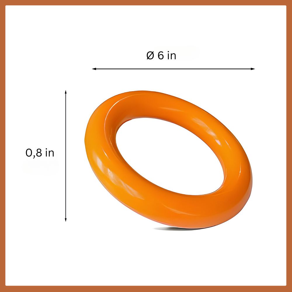 Robin Natural Rubber Dog Ring – Durable Chew & Play Toy