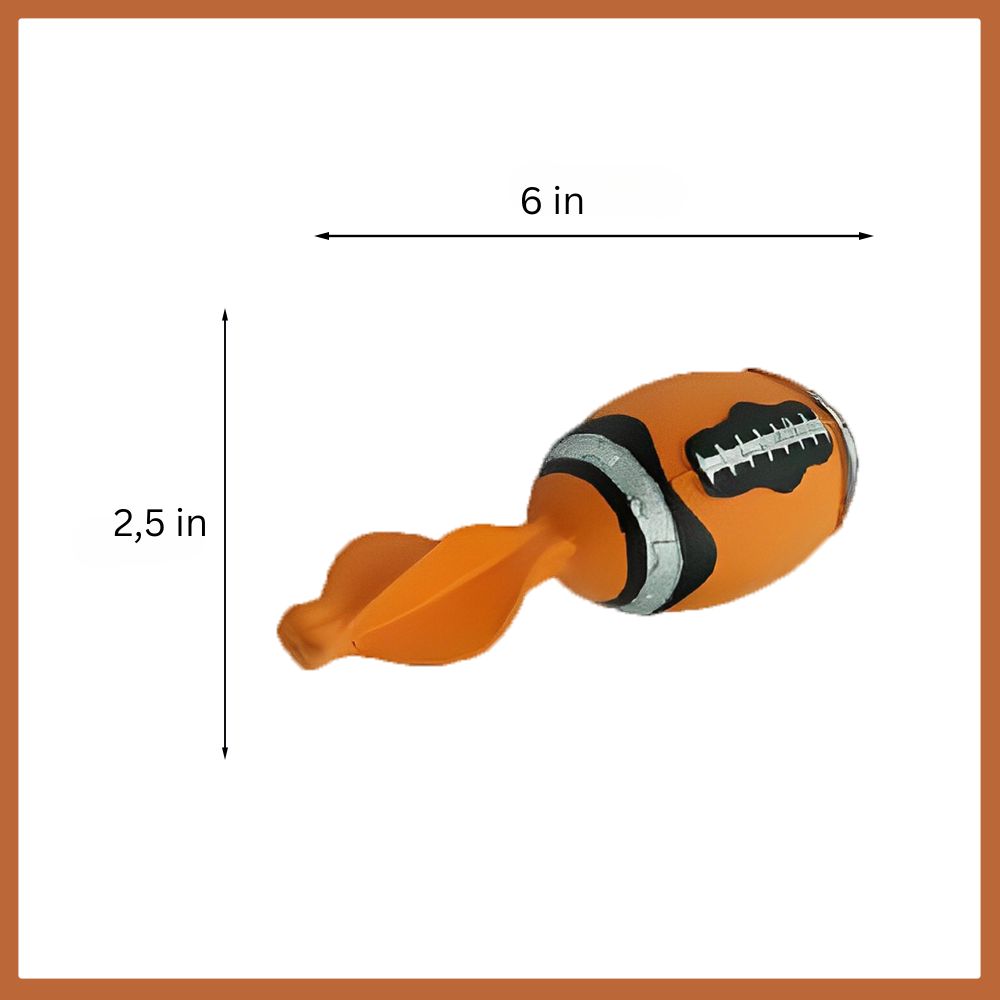 Rocket Natural Rubber Dog Toy – Squeaky Chew & Fetch Toy