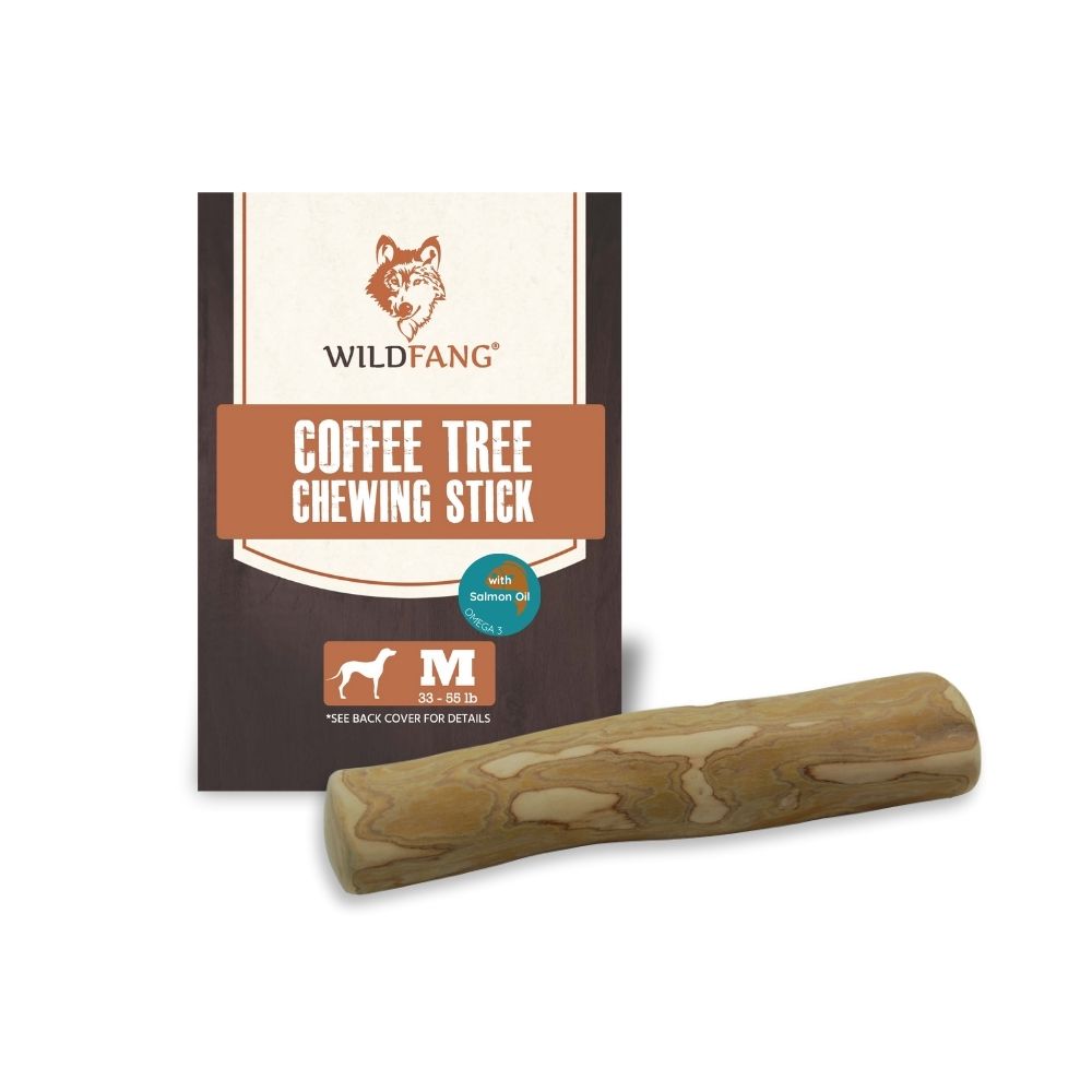 Coffee Wood Dog Chew with Salmon Oil – Natural Chew Stick