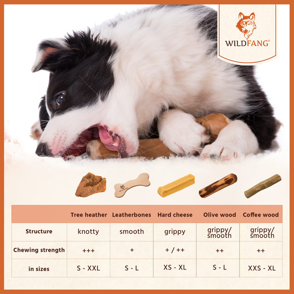 Coffee Wood Dog Chew with Salmon Oil – Natural Chew Stick