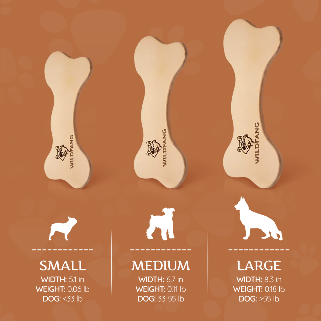 Natural Leather Dog Chew Bone – Vegetable-Tanned Cowhide