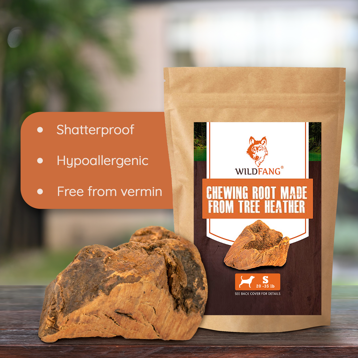 Tree Heather Root Dog Chew – Natural Long-Lasting Chew