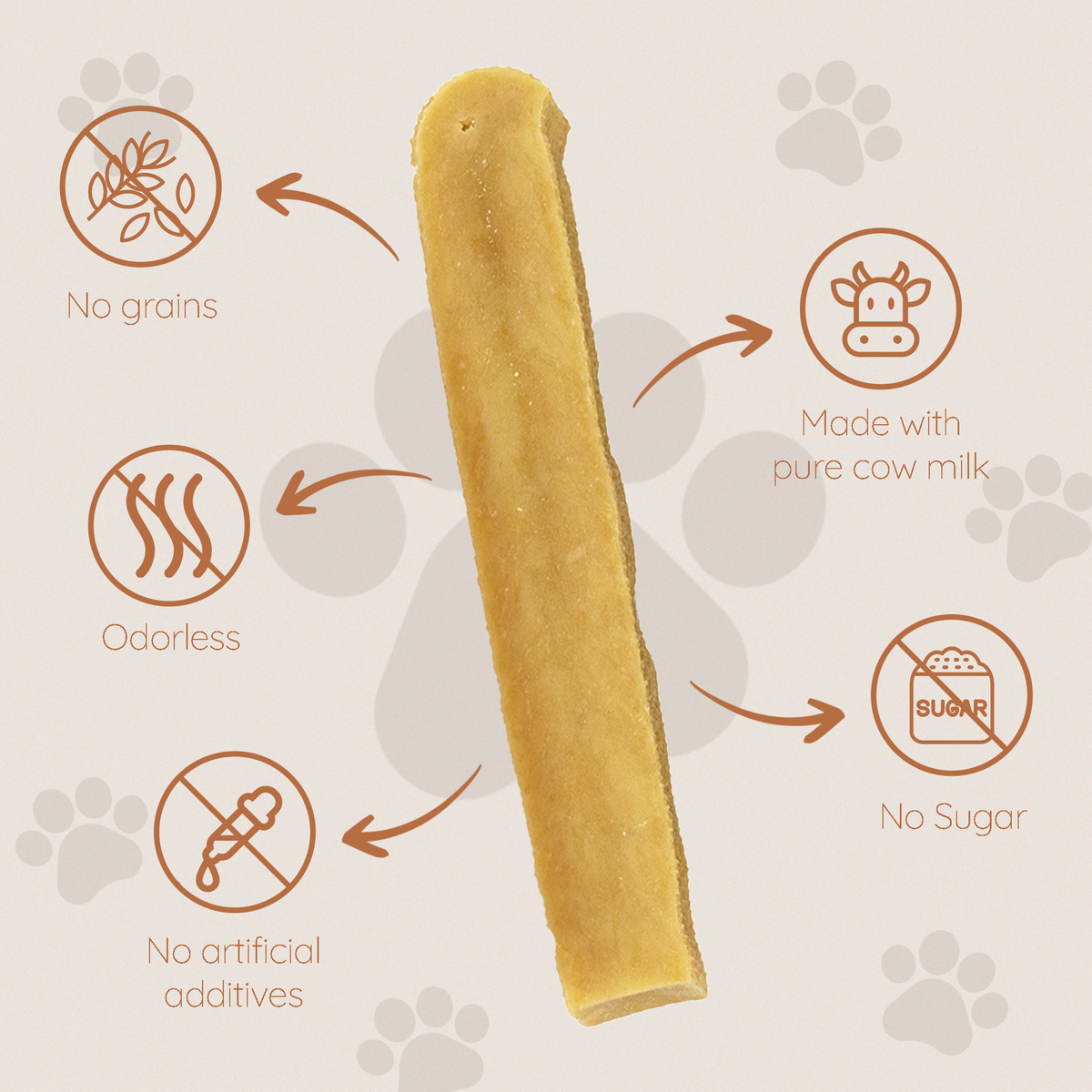 Hard Cheese Dog Chew – Long-Lasting Natural Chew