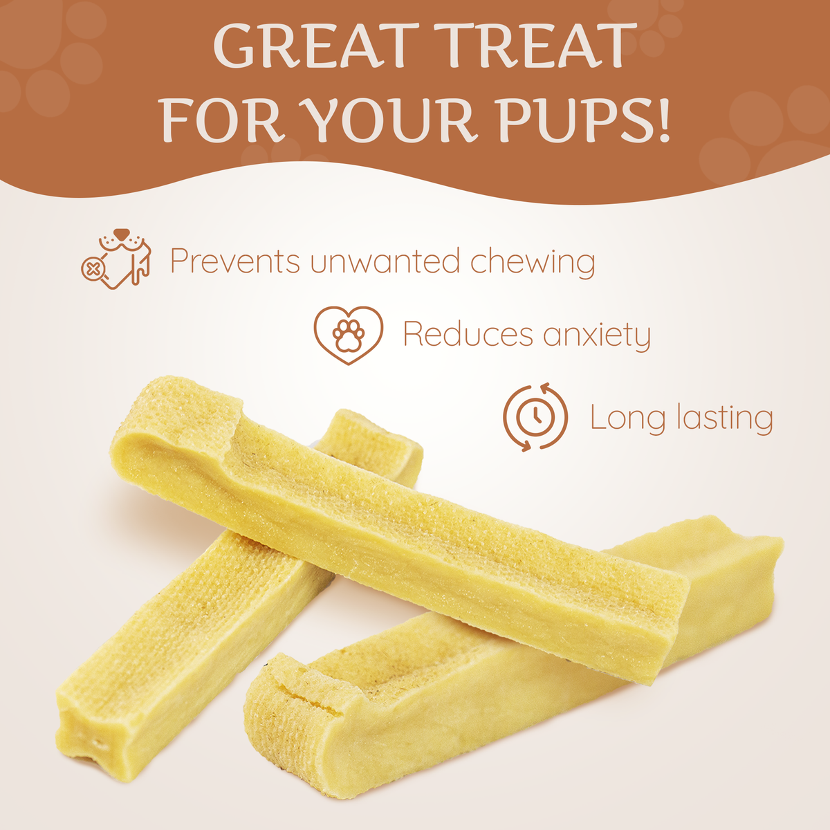 Hard Cheese Dog Chew – Long-Lasting Natural Chew