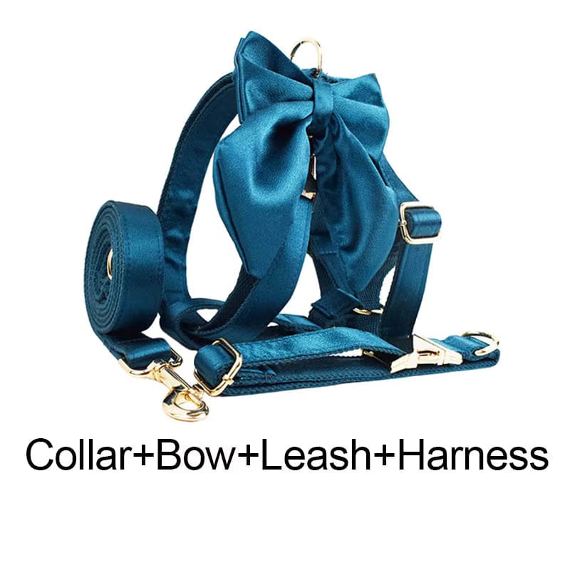 Blue Green Satin Set